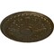 Ekena Millwork Raymond Ceiling Medallion (Fits Canopies up to 5 3/8"), Hand-Painted Brass, 18"OD x 1 1/4"P CM18RA2BRS - alternate 3